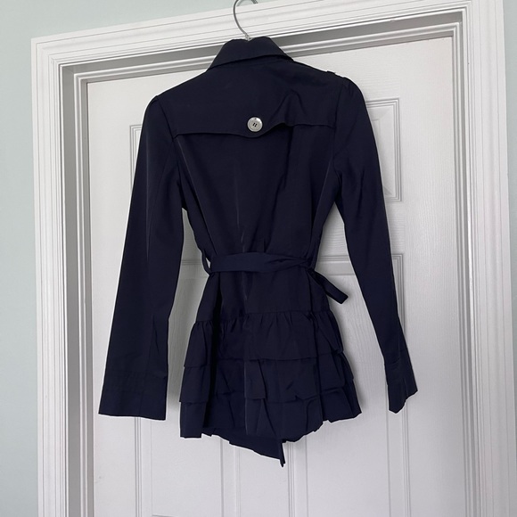 Express pea coat with ruffles - Picture 2 of 4